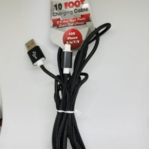 10 Ft Charging Cord for iPhone 5/6/7/8